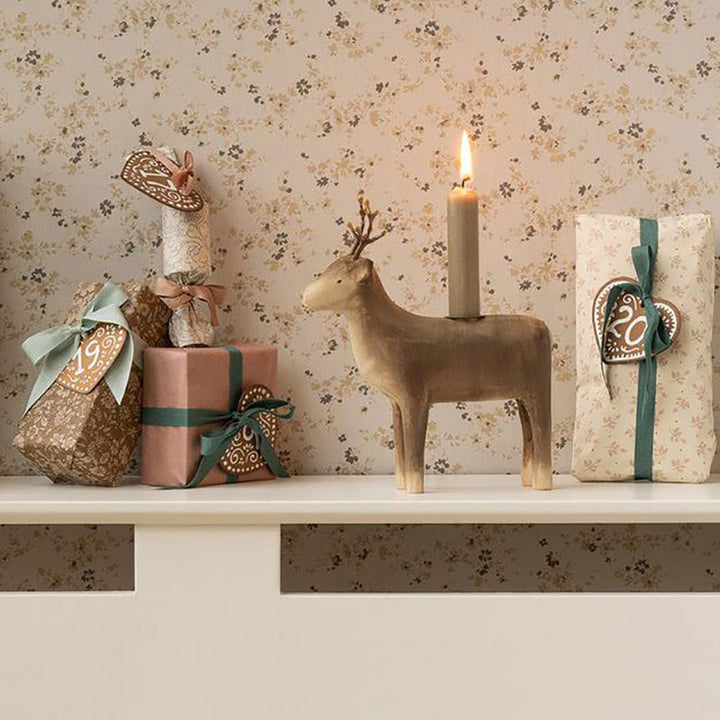 Maileg - Rentier aus Holz, groß - Kerzenhalter