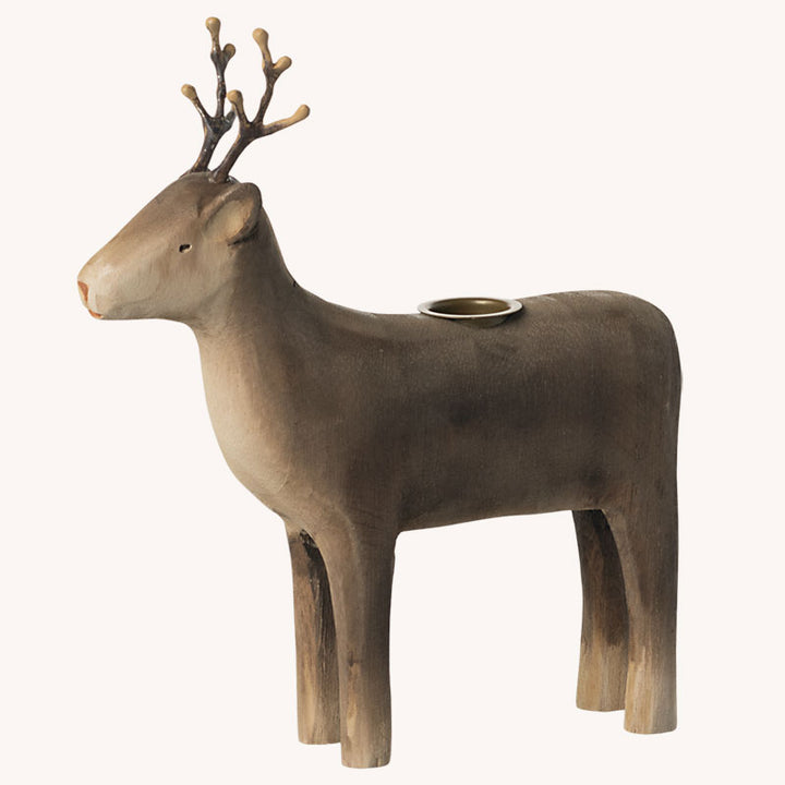 Maileg - Rentier aus Holz, groß - Kerzenhalter
