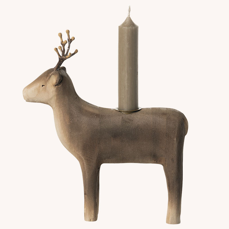 Maileg - Rentier aus Holz, groß - Kerzenhalter