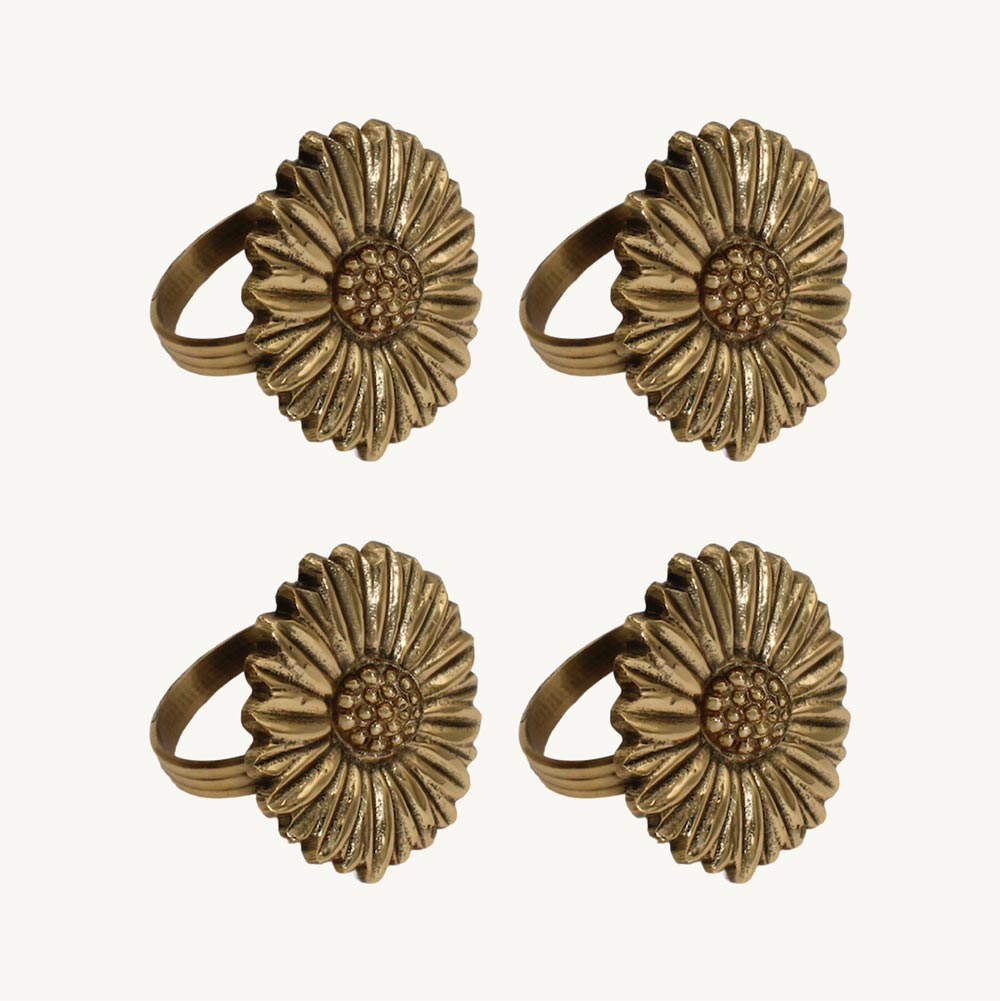 4 Serviettenringe Aus Rattan - Handgeflochtene Tischdekoration Im Landhausstil