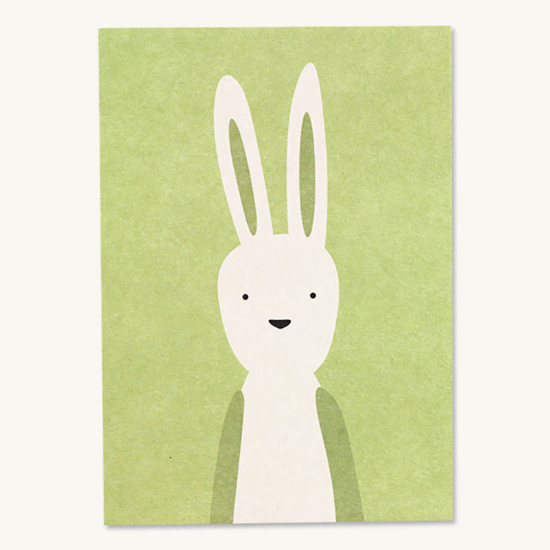 ava & yves - Postkarte Hase - grün