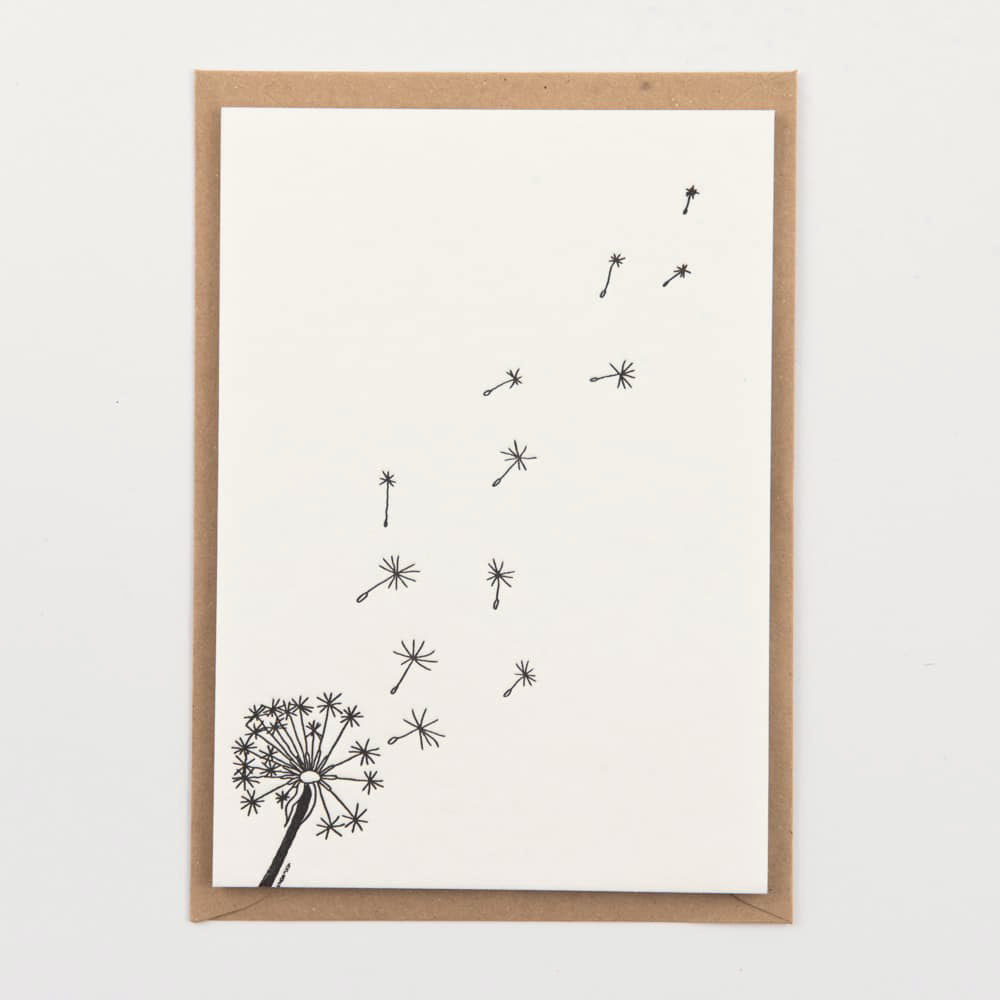 Studio Flash ‘DANDELION’ - Letterpresskarte mit Umschlag