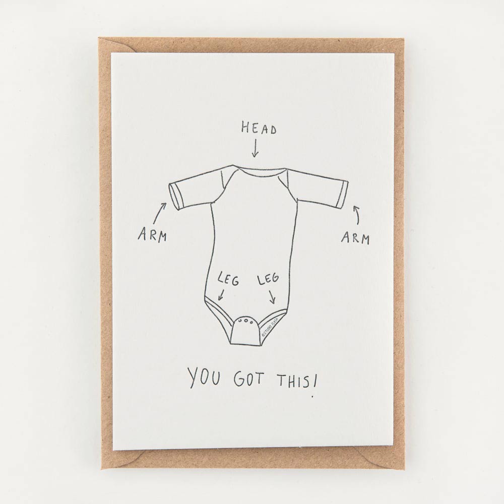 Studio Flash ‘YOU GOT THIS’ - Letterpresskarte mit Umschlag