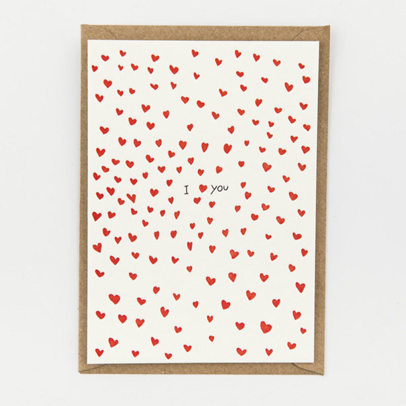 Studio Flash ‘I Heart You’ - Letterpresskarte mit Umschlag