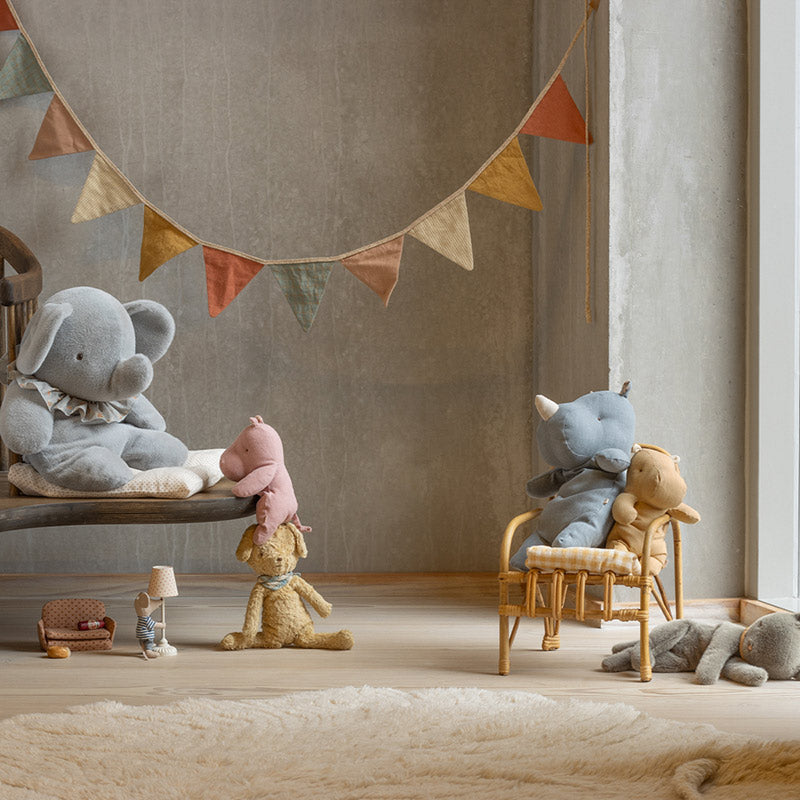 SAFARI FRIENDS, SMALL HIPPO - Cremegelb