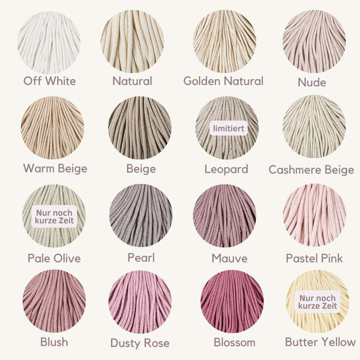 Bobbiny Flechtkordel Junior 3mm - 100 Meter