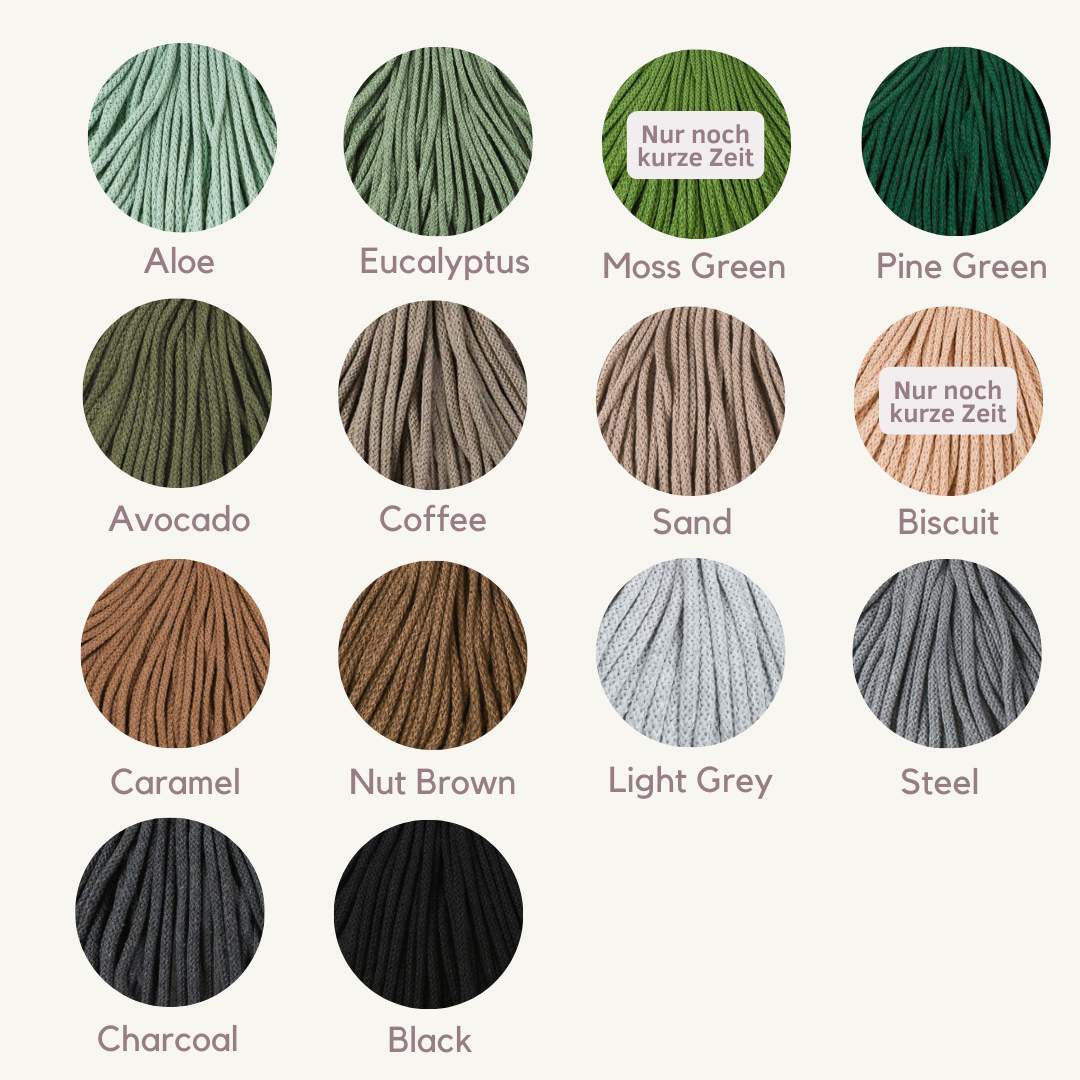 Bobbiny Flechtkordel Junior 3mm - 100 Meter