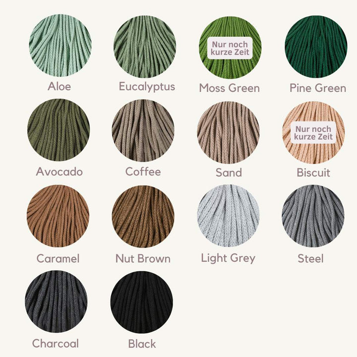 Bobbiny Flechtkordel Junior 3mm - 100 Meter