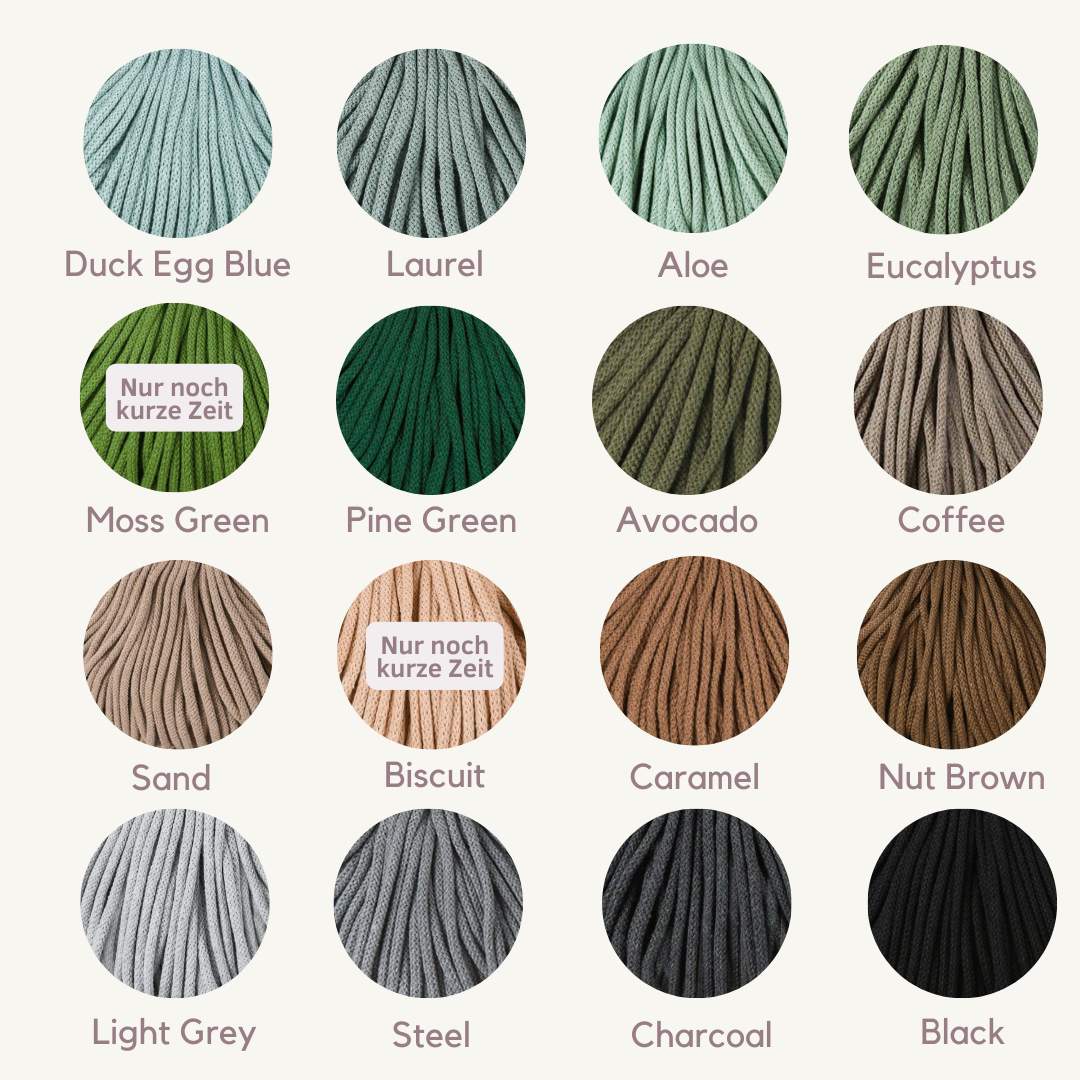 Bobbiny Flechtkordel Premium 5mm - 100 Meter