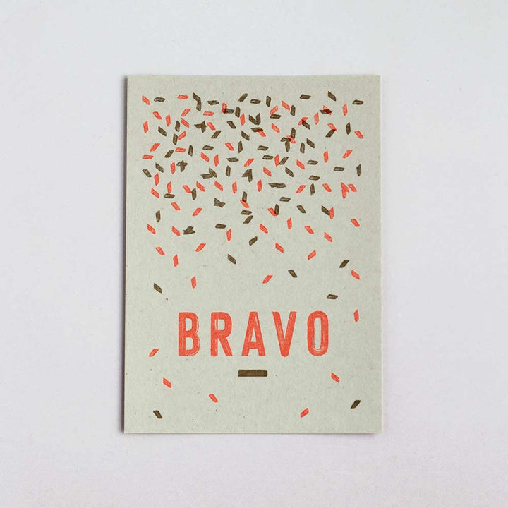 Hungry Paper / Togethery - ‘BRAVO' -  Risoprint Postkarte