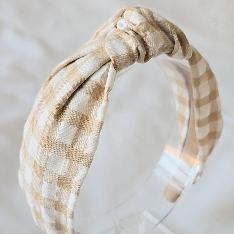 Haarreif mit Knoten - Vichykaro