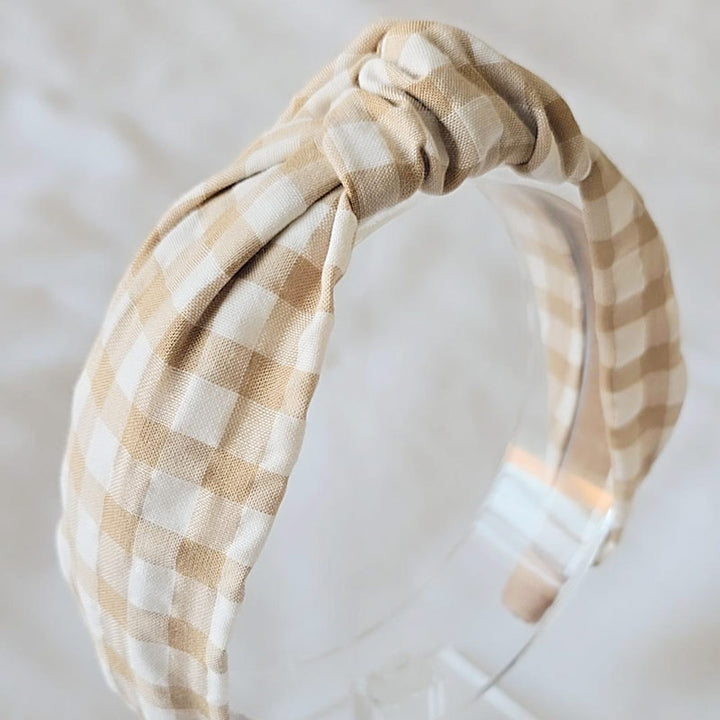 Haarreif mit Knoten - Vichykaro
