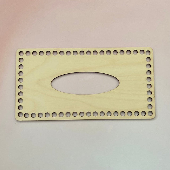 B-Ware: Häkeldeckel aus Holz für Taschentuchbox