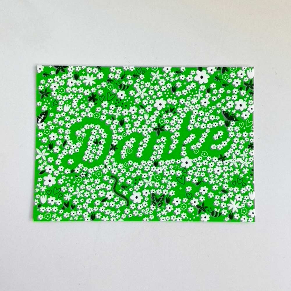 Von Muttern - ‘DANKE' - Letterpress Postkarte