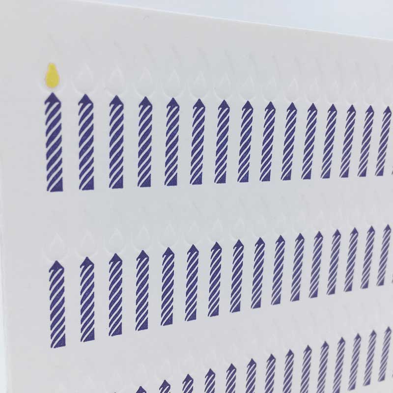 Von Muttern Letterpress - ‘100 KERZEN' - Klappkarte mit Umschlag