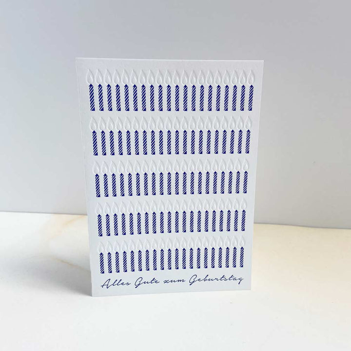 Von Muttern Letterpress - ‘100 KERZEN' - Klappkarte mit Umschlag