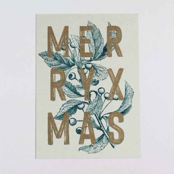 Hungry Paper / Togethery - ‘MERRY XMAS' -  Risoprint Postkarte