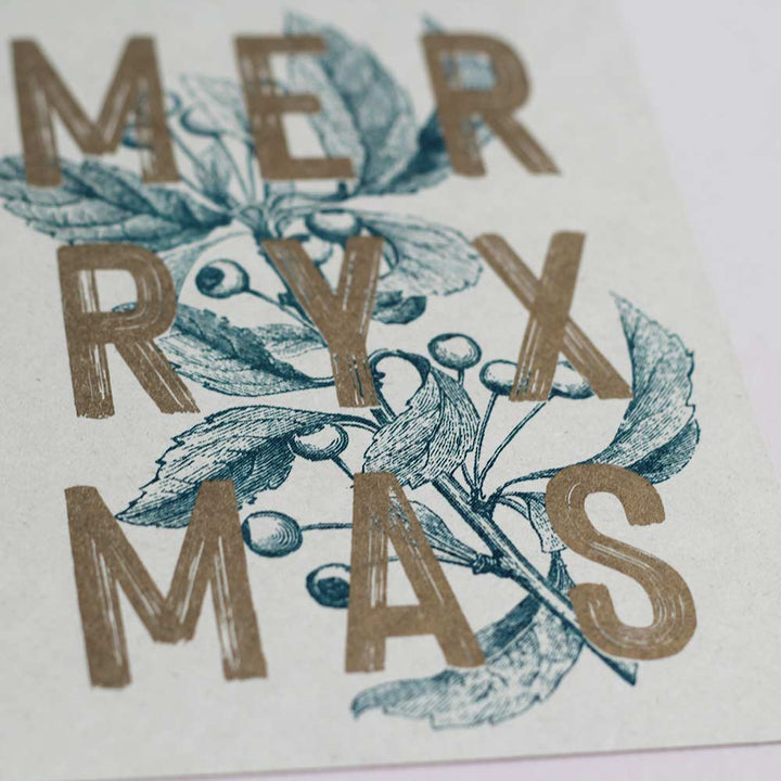 Hungry Paper / Togethery - ‘MERRY XMAS' -  Risoprint Postkarte