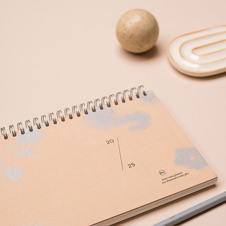 Tinne+Mia - Tischkalender / Wochenplaner 2025 - Stone Rose