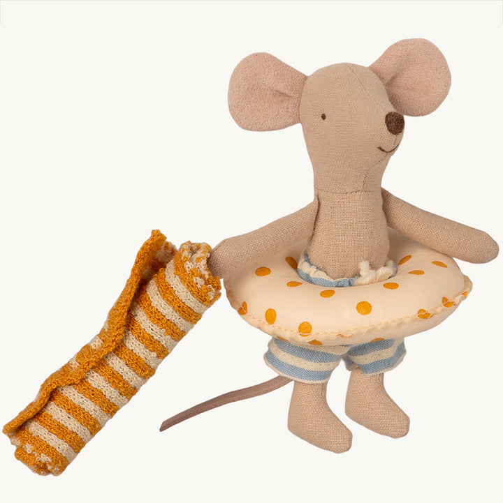 Maileg Strandmaus mit Badekabine - Kleiner Bruder Maus