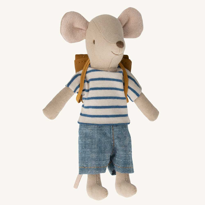 Maileg - Dreiradmaus mit Schultasche - Großer Bruder Maus