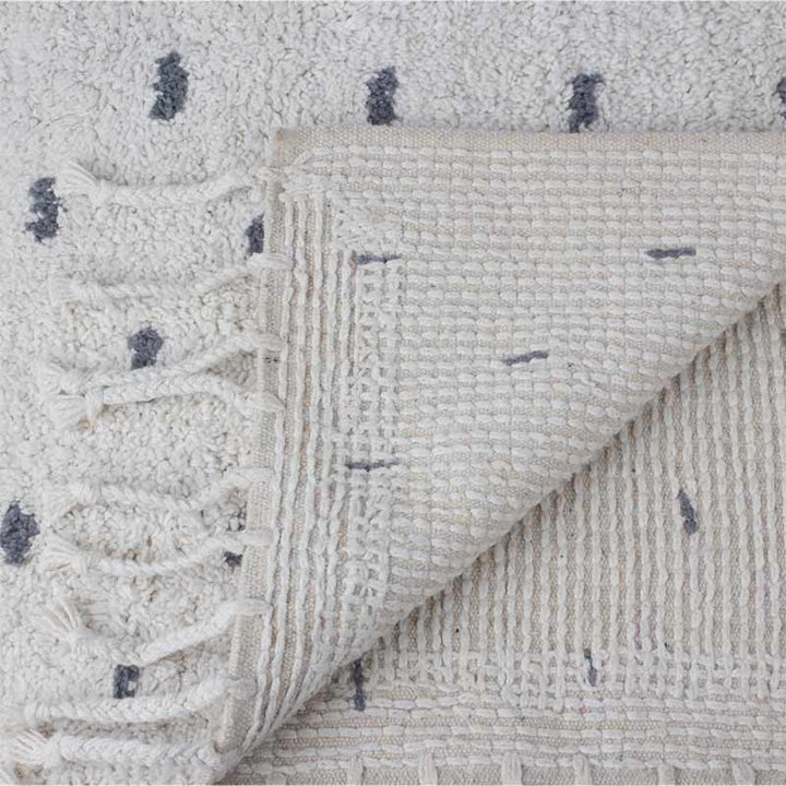 Vorleger / Badematte Strichmuster - 80 x 50 cm - Dots grau