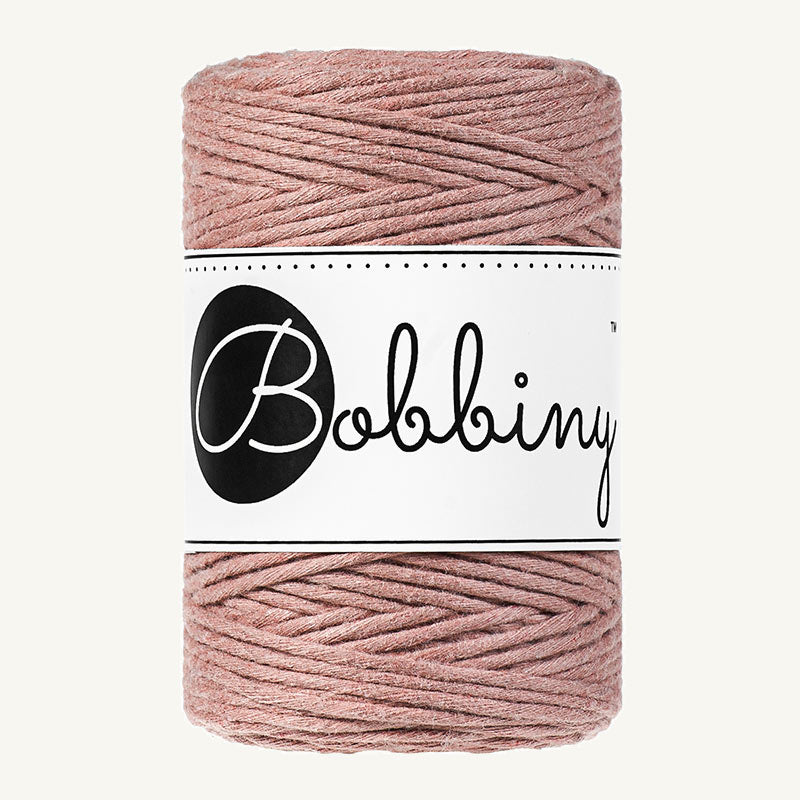 Bobbiny Makrameekordel - Baby 1.5mm - 100 Meter - Farbe Blush