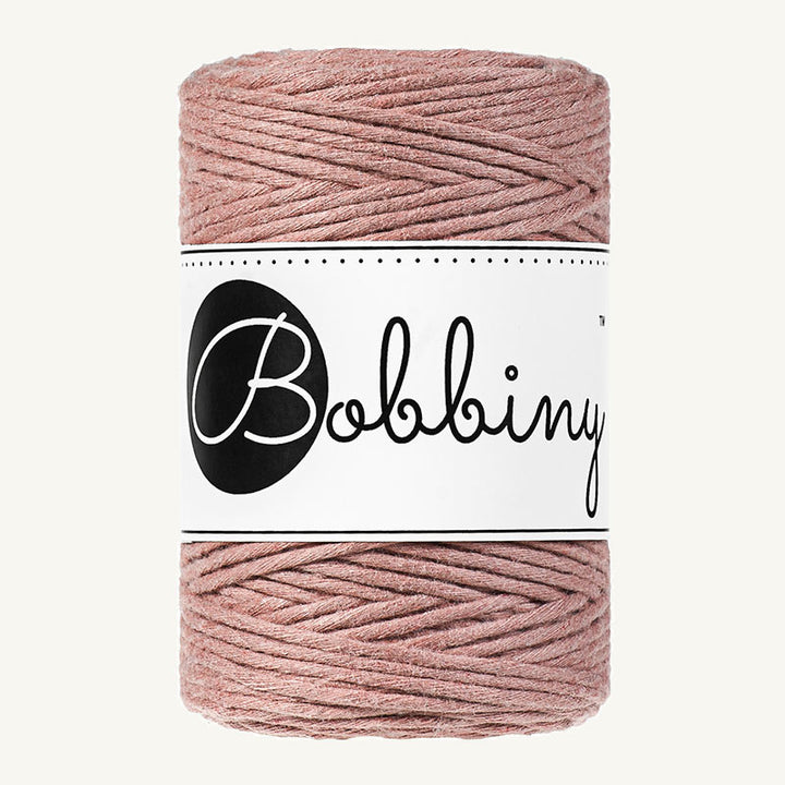 Bobbiny Makrameekordel - Baby 1.5mm - 100 Meter - Farbe Blush
