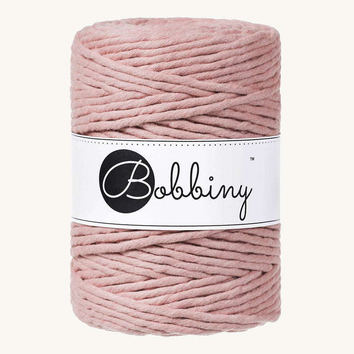 Bobbiny Makrameekordel - XXL 5mm - 100 Meter - Farbe blush