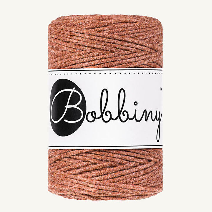 Bobbiny Makrameekordel - Baby 1.5mm - 100 Meter - Farbe Terracotta