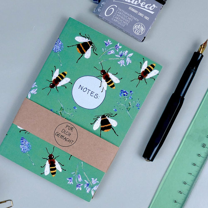 wonder of today - Notizheftset A5 / A6 - Bienen und Hummeln