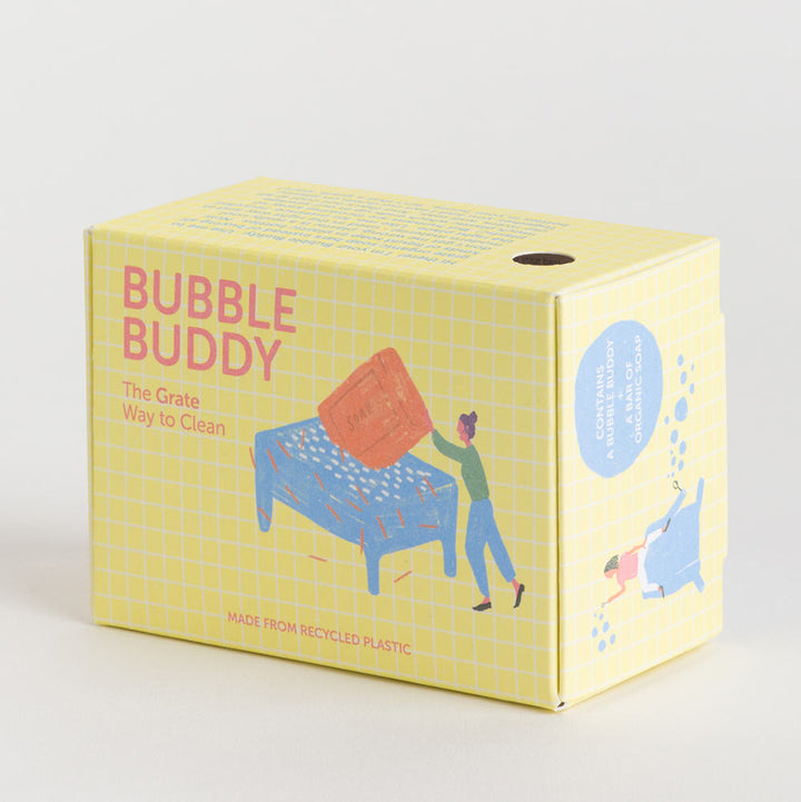 Geschenkset: Bubble Buddy mit Seife - 2in1 Seifenschale & Seifenreibe